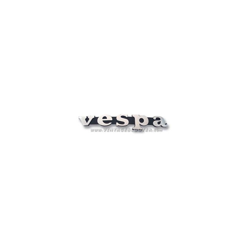 Emblême de tablier Vespa aluminium entraxes  80mm